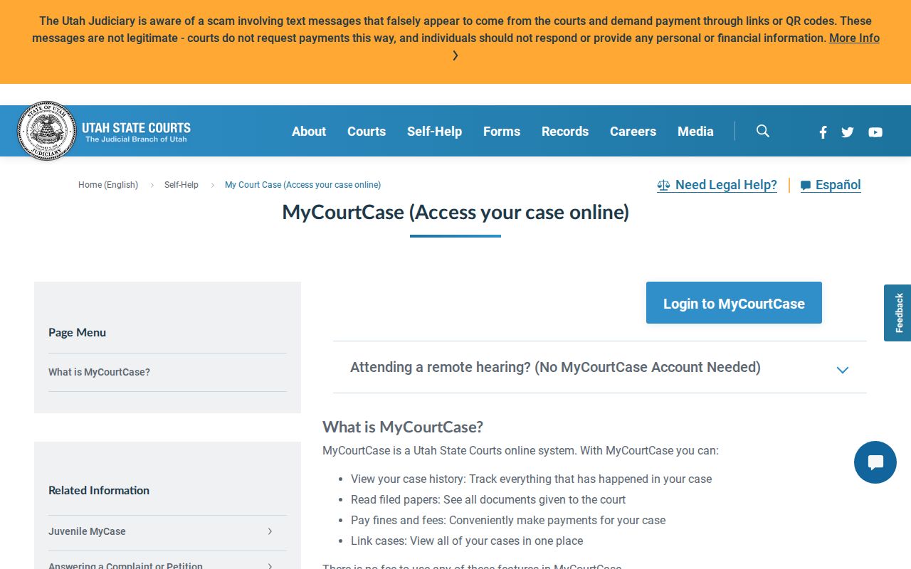 Daggett County court date support through MyCase